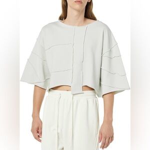 NWT Rare self terry knit boxy crew top size 5